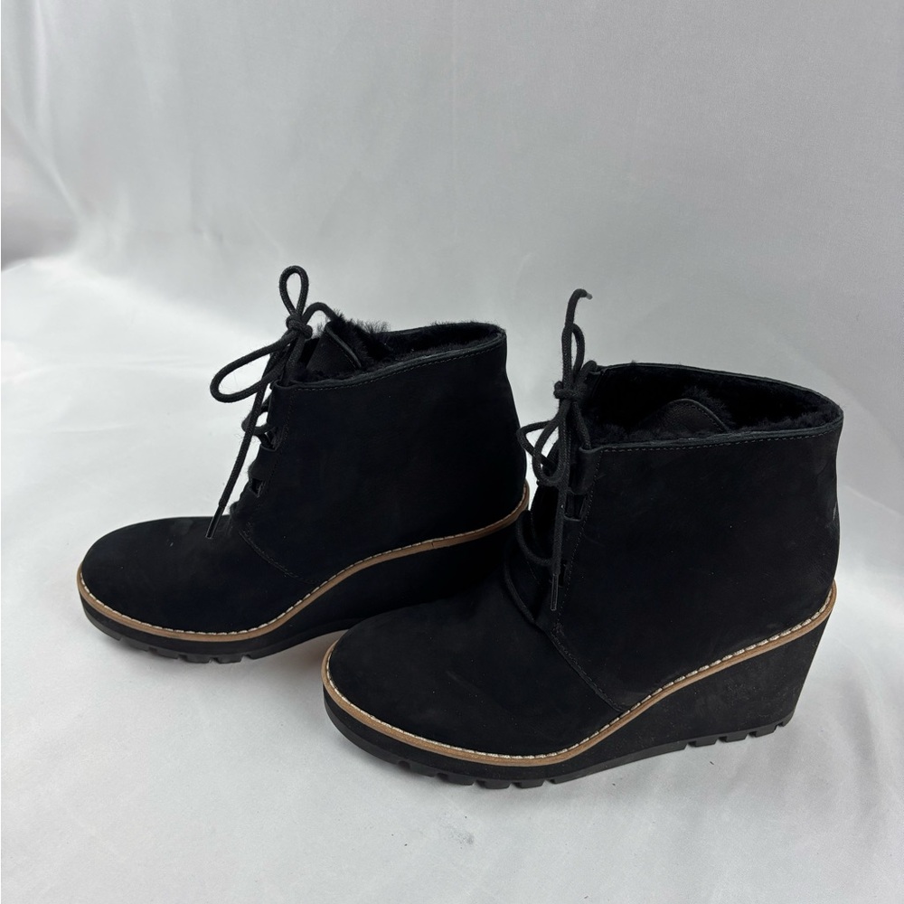 Eileen Fisher Alpine Wedge Sherpa Lined Bootie Size 6.5 - Picture 5 of 8
